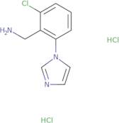 [2-Chloro-6-(1H-imidazol-1-yl)phenyl]methanamine dihydrochloride