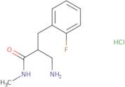 3-Amino-2-[(2-fluorophenyl)methyl]-N-methylpropanamide hydrochloride