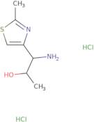 1-Amino-1-(2-methyl-1,3-thiazol-4-yl)propan-2-ol dihydrochloride