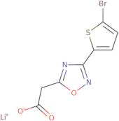 2-[3-(5-bromothiophen-2-yl)-1,2,4-oxadiazol-5-yl]acetate lithium