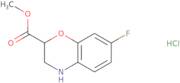 Methyl 7-fluoro-3,4-dihydro-2H-1,4-benzoxazine-2-carboxylate hydrochloride