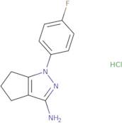 1-(4-Fluorophenyl)-1H,4H,5H,6H-cyclopenta[C]pyrazol-3-amine hydrochloride