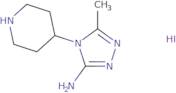 5-Methyl-4-(piperidin-4-yl)-4H-1,2,4-triazol-3-amine hydroiodide