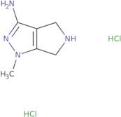 1-Methyl-1H,4H,5H,6H-pyrrolo[3,4-c]pyrazol-3-amine dihydrochloride