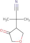 2-Methyl-2-(4-oxooxolan-3-yl)propanenitrile