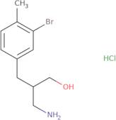 3-Amino-2-[(3-bromo-4-methylphenyl)methyl]propan-1-ol hydrochloride