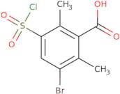 3-Bromo-5-(chlorosulfonyl)-2,6-dimethylbenzoic acid