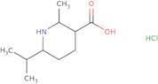 2-Methyl-6-(propan-2-yl)piperidine-3-carboxylic acid hydrochloride