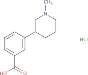 3-(1-Methylpiperidin-3-yl)benzoic acid hydrochloride