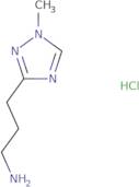 3-(1-Methyl-1H-1,2,4-triazol-3-yl)propan-1-amine hydrochloride