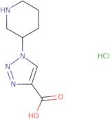1-(Piperidin-3-yl)-1H-1,2,3-triazole-4-carboxylic acid hydrochloride