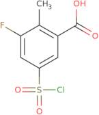 5-(Chlorosulfonyl)-3-fluoro-2-methylbenzoic acid