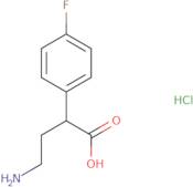 4-Amino-2-(4-fluorophenyl)butanoic acid hydrochloride