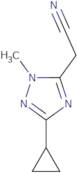 2-(3-Cyclopropyl-1-methyl-1H-1,2,4-triazol-5-yl)acetonitrile