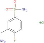 3-(Aminomethyl)-4-fluorobenzene-1-sulfonamide hydrochloride