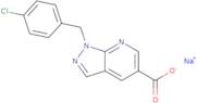 Sodium 1-[(4-chlorophenyl)methyl]-1H-pyrazolo[3,4-b]pyridine-5-carboxylate