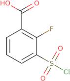 3-(Chlorosulfonyl)-2-fluorobenzoic acid