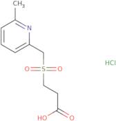 3-[(6-Methylpyridin-2-yl)methanesulfonyl]propanoic acid hydrochloride