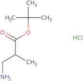 tert-Butyl 3-amino-2-methylpropanoate hydrochloride