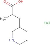 2-Methyl-3-(piperidin-3-yl)propanoic acid hydrochloride