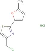 4-(Chloromethyl)-2-(5-methylfuran-2-yl)-1,3-thiazole hydrochloride