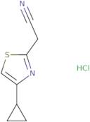 2-(4-Cyclopropyl-1,3-thiazol-2-yl)acetonitrile hydrochloride