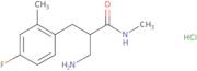 3-Amino-2-[(4-fluoro-2-methylphenyl)methyl]-N-methylpropanamide hydrochloride