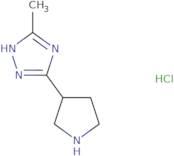 5-Methyl-3-(pyrrolidin-3-yl)-1H-1,2,4-triazole hydrochloride