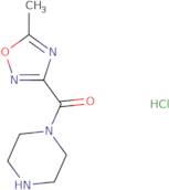 1-(5-Methyl-1,2,4-oxadiazole-3-carbonyl)piperazine hydrochloride