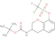 tert-Butyl N-[8-(trifluoromethanesulfonyloxy)-3,4-dihydro-2H-1-benzopyran-3-yl]carbamate