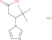 4,4,4-Trifluoro-3-(1H-imidazol-1-yl)butanoic acid hydrochloride