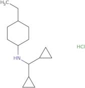 N-(Dicyclopropylmethyl)-4-ethylcyclohexan-1-amine hydrochloride