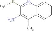 4-Methyl-2-(methylsulfanyl)quinolin-3-amine