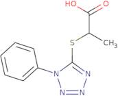 2-[(1-Phenyl-1H-tetrazol-5-yl)thio]propanoic acid