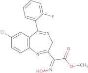 7-Chloro-5-(2-fluorophenyl)-alpha-(hydroxyimino)-3H-1,4-benzodiazepine-2-acetic acid methyl ester