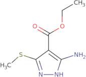 ethyl 5-amino-3-(methylsulfanyl)-1H-pyrazole-4-carboxylate