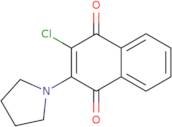 2-Chloro-3-(pyrrolidin-1-yl)-1,4-dihydronaphthalene-1,4-dione