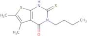 3-Butyl-5,6-dimethyl-2-sulfanyl-3H,4H-thieno[2,3-d]pyrimidin-4-one