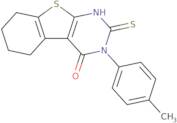 4-(4-Methylphenyl)-5-sulfanyl-8-thia-4,6-diazatricyclo[7.4.0.0,2,7]trideca-1(9),2(7),5-trien-3-one