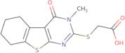 (3-Methyl-4-oxo-3,4,5,6,7,8-hexahydro-benzo-[4,5]thieno[2,3-d]pyrimidin-2-ylsulfanyl)acetic acid