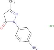 2-(4-Aminophenyl)-5-methyl-2,4-dihydro-3H-pyrazol-3-one hydrochloride