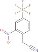 (2-Nitro-4-(pentafluorosulfanyl)phenyl)acetonitrile