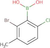 (2-Bromo-6-chloro-3-methyl-phenyl)boronic acid