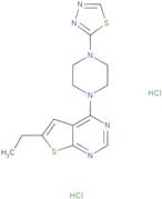 6-Ethyl-4-[4-(1,3,4-thiadiazol-2-yl)piperazin-1-yl]thieno[2,3-d]pyrimidine, dihydrochloride