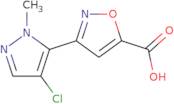 3-(4-Chloro-1-methyl-1H-pyrazol-5-yl)-1,2-oxazole-5-carboxylic acid