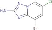 8-Bromo-6-chloro-[1,2,4]triazolo[1,5-a]pyridin-2-ylamine