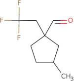 3-Methyl-1-(2,2,2-trifluoroethyl)cyclopentane-1-carbaldehyde