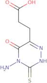 3-(4-Amino-5-oxo-3-sulfanylidene-2,3,4,5-tetrahydro-1,2,4-triazin-6-yl)propanoic acid