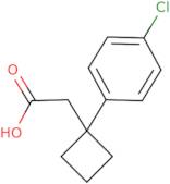 2-[1-(4-Chlorophenyl)cyclobutyl]acetic acid