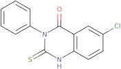 6-Chloro-2,3-dihydro-3-phenyl-2-thioxo-1H-quinazolin-4-one